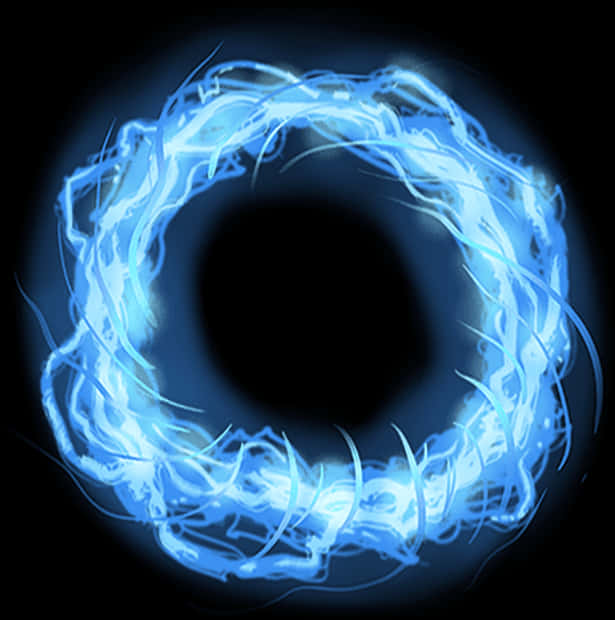 Blue Energy Portal Illustration PNG Image