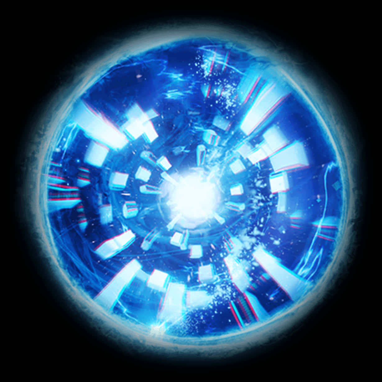 Blue Energy Portal Illustration PNG Image