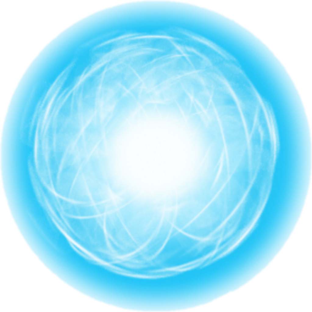 Blue Energy Rasengan Graphic PNG Image