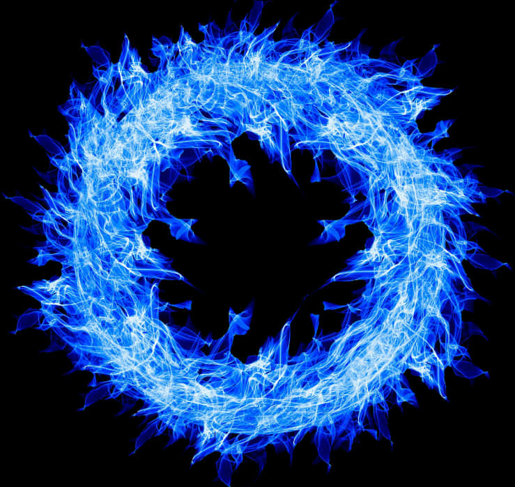 Blue Energy Vortex PNG Image