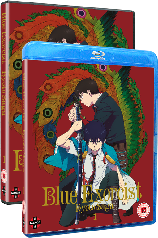 Blue Exorcist Kyoto Saga Bluray Cover PNG Image