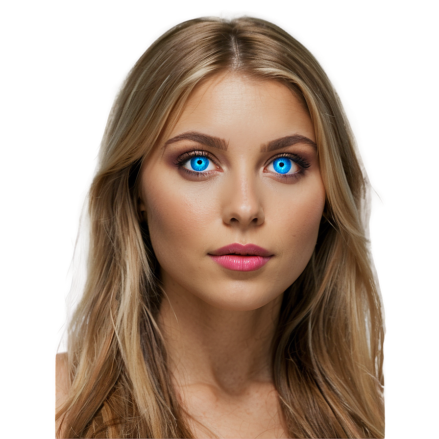 Blue Eyes Portrait Png 95 PNG Image