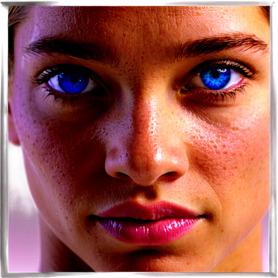 Blue Eyes Portrait Png Wms PNG Image