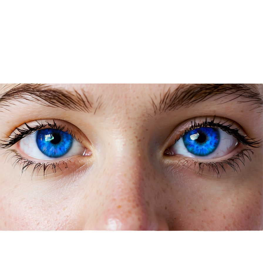 Blue Eyes With Reflection Png 06122024 PNG Image