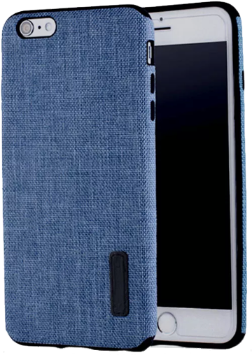 Blue Fabric Phone Case PNG Image