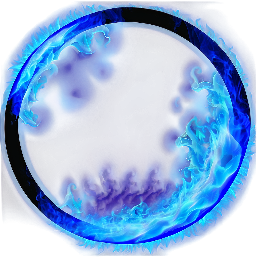 Blue Fire Circle Png Pmo43 PNG Image