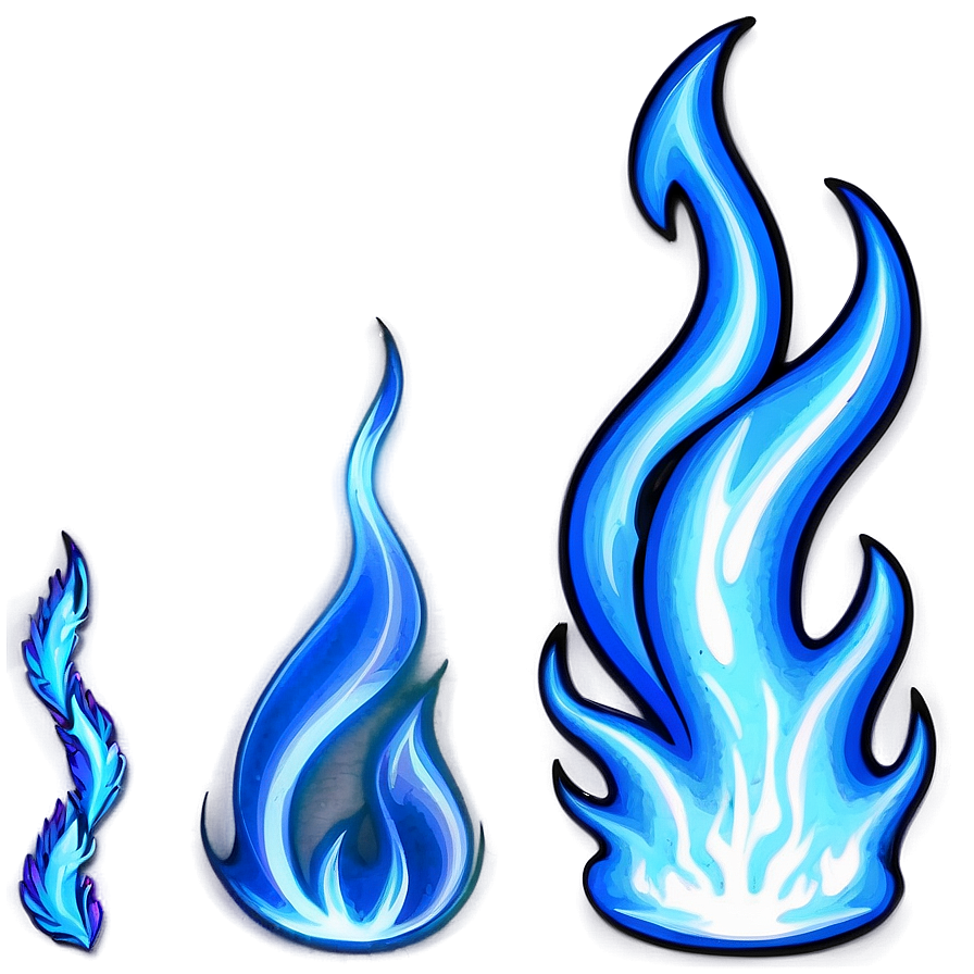 Blue Fire Flames Png 06112024 PNG Image