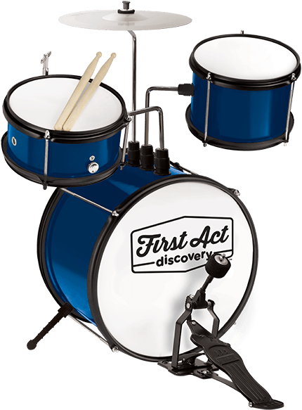 Blue First Act Discovery Drum Set PNG Image