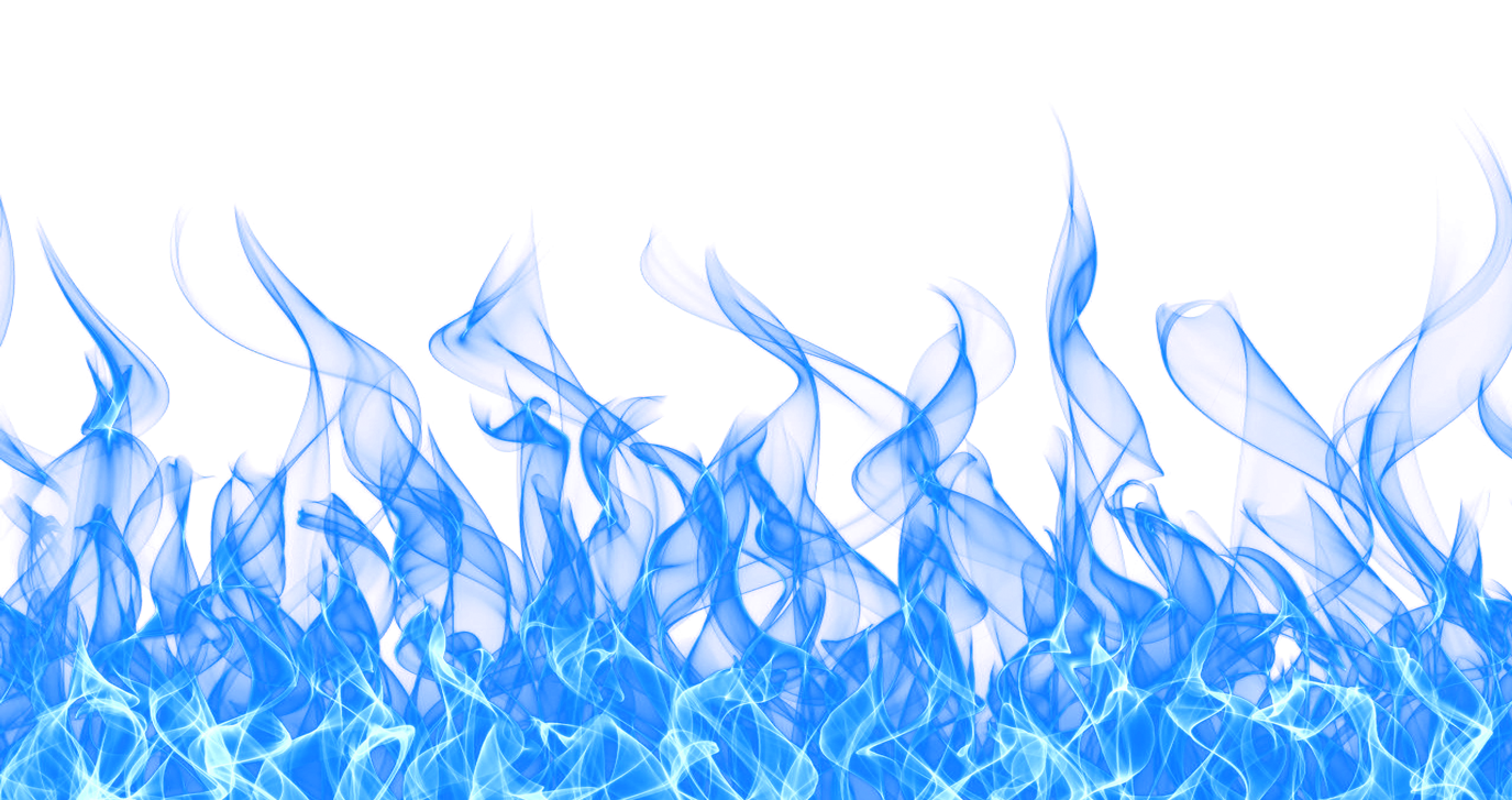 Blue Flame Dance PNG Image