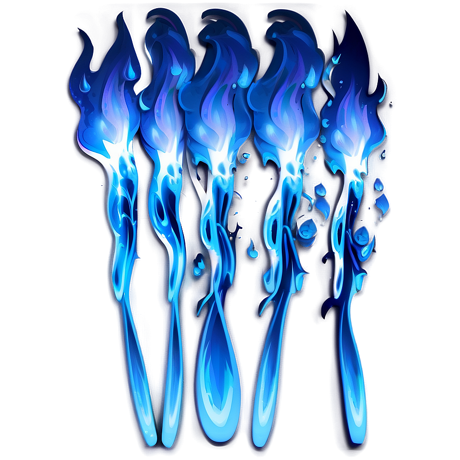 Blue Flame Design Png Ldv PNG Image