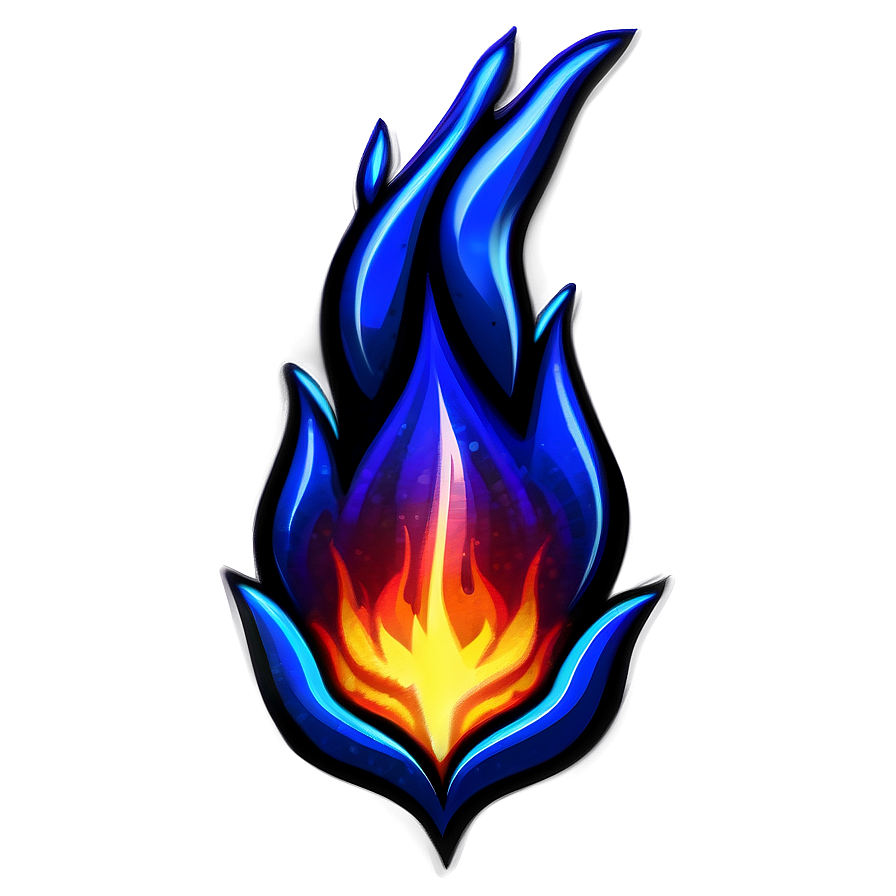 Blue Flame Emblem Png 06202024 PNG Image