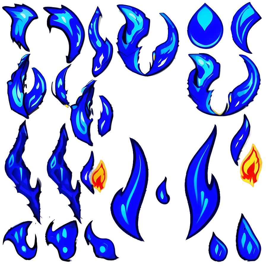 Blue Flame Emblem Png Hgg PNG Image