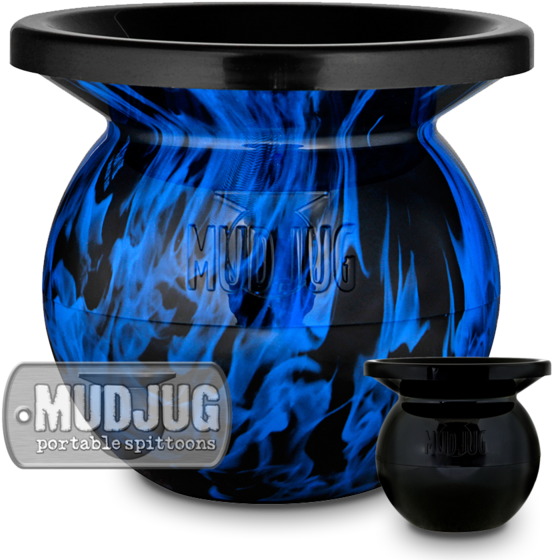 Blue Flame Mudjug Portable Spittoons PNG Image