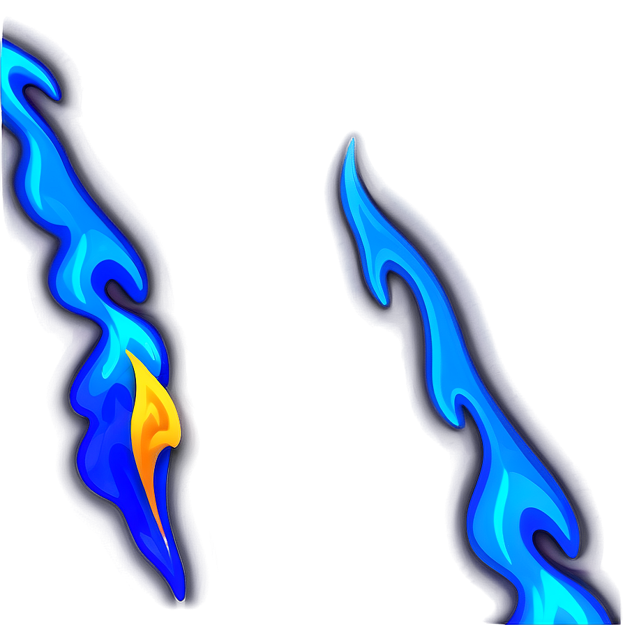 Blue Flame Outline Png Ehk PNG Image