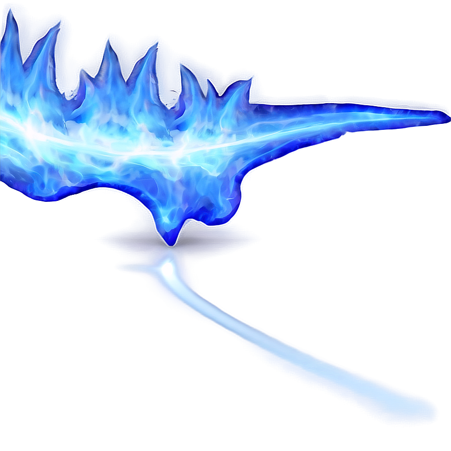 Blue Flame With Reflection Png 59 PNG Image