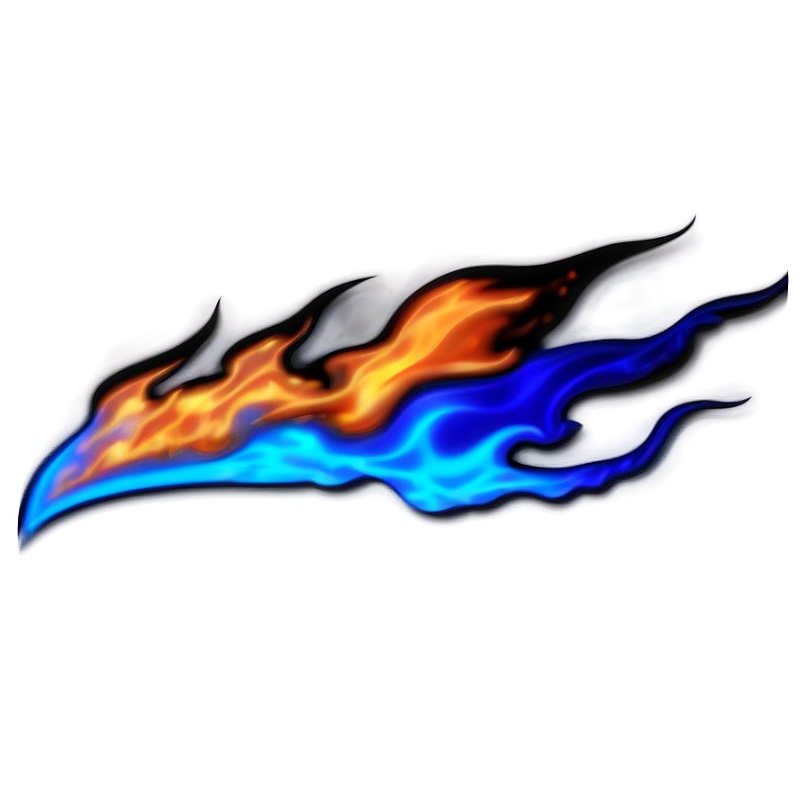 Blue Flames C PNG Image