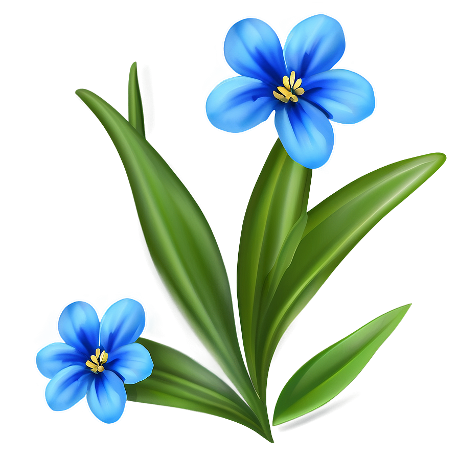 Blue Flower Detail Png 05242024 PNG Image