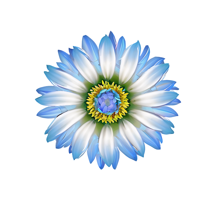 Blue Flower Pattern Png Dsm41 PNG Image