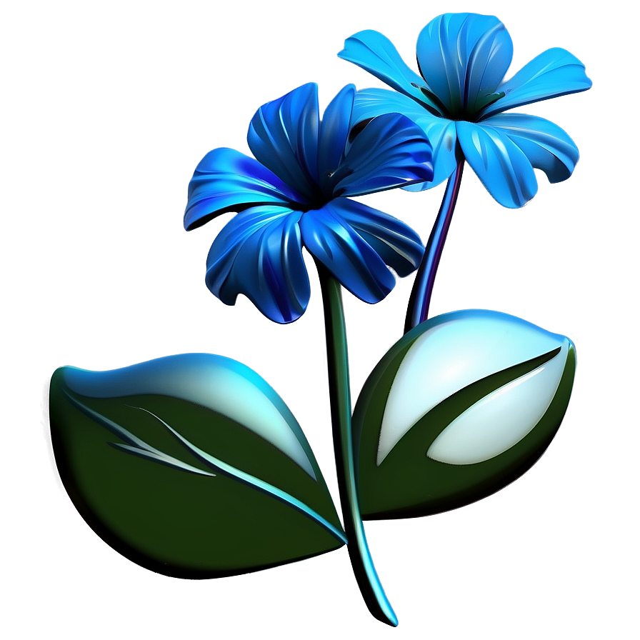 Blue Flower Symbol Png 82 PNG Image