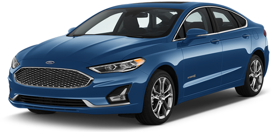 Blue Ford Fusion Sedan2020 PNG Image