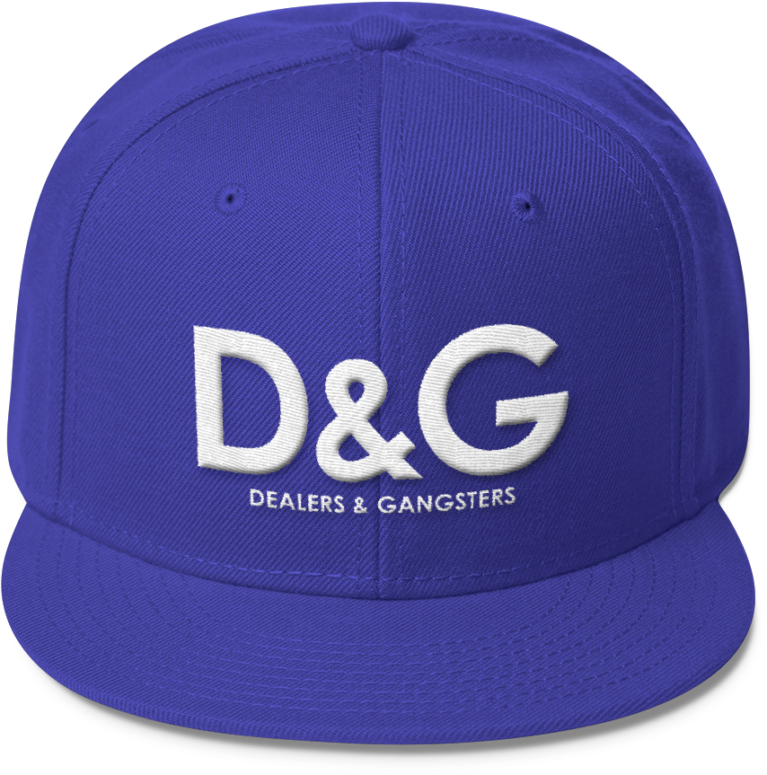 Blue Gangster Theme Cap PNG Image