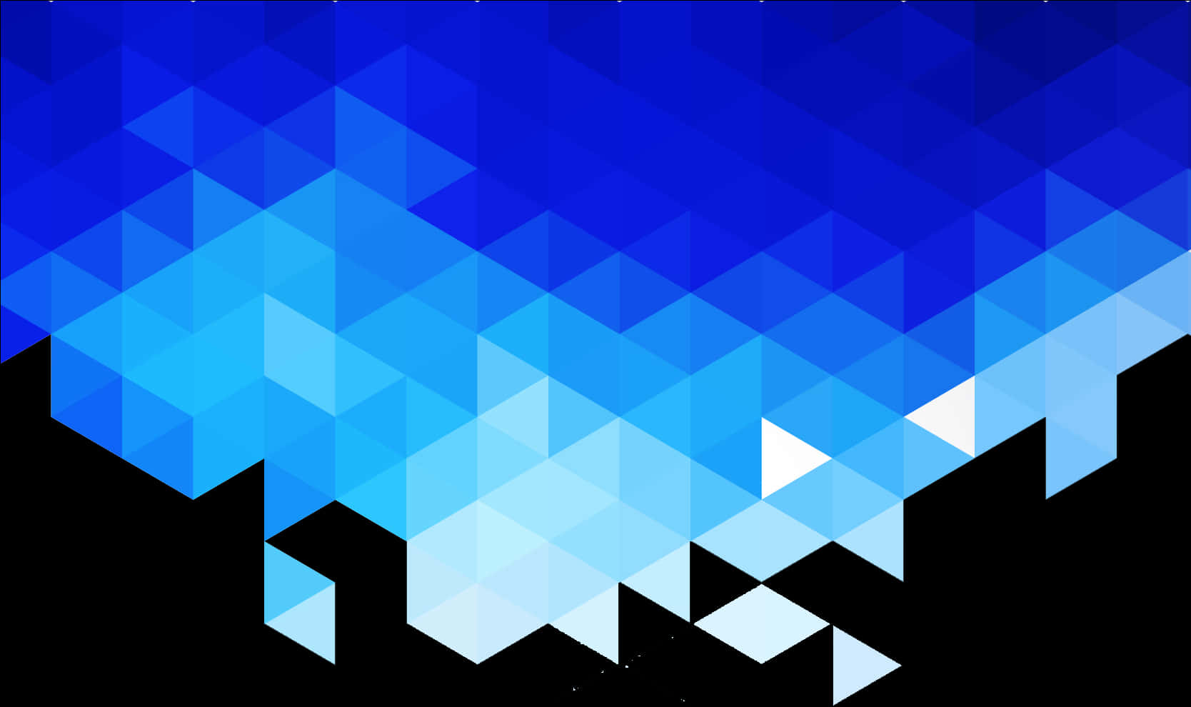 Blue Geometric Gradient Background PNG Image