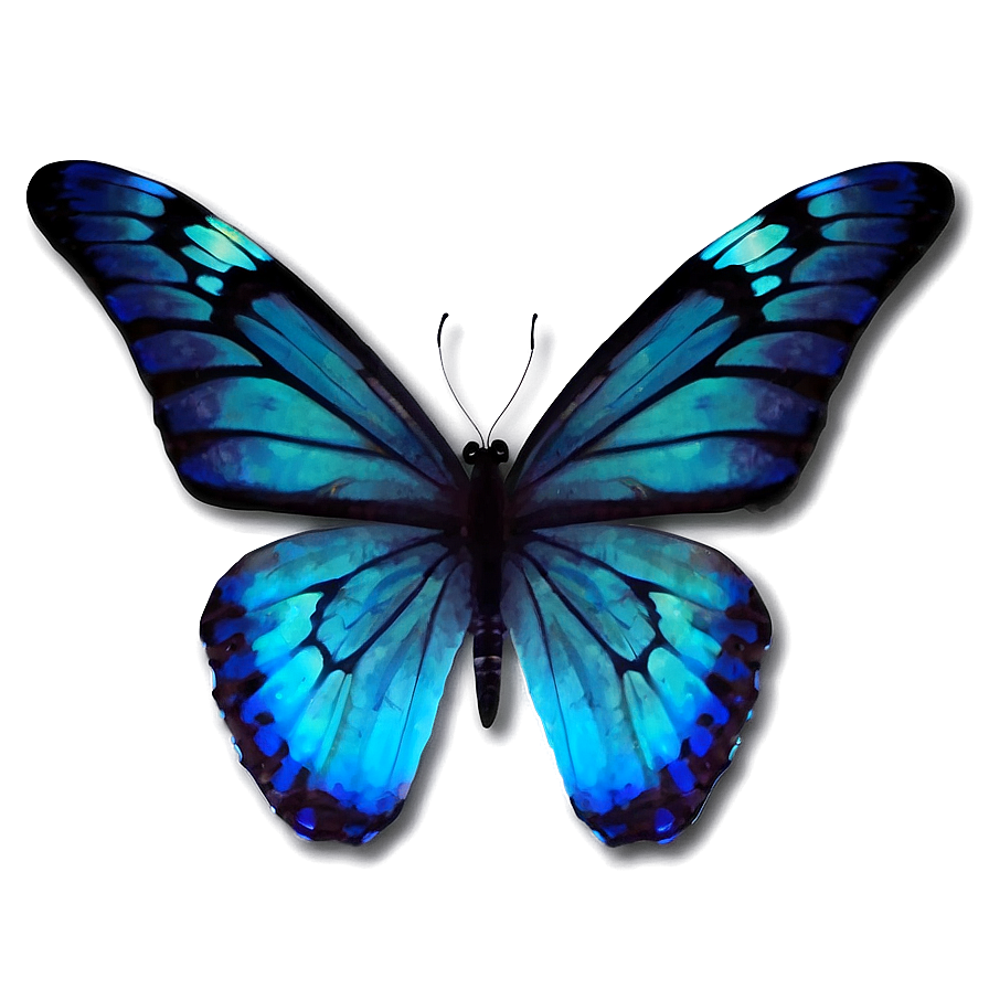 Blue Glow Butterfly Png 86 PNG Image