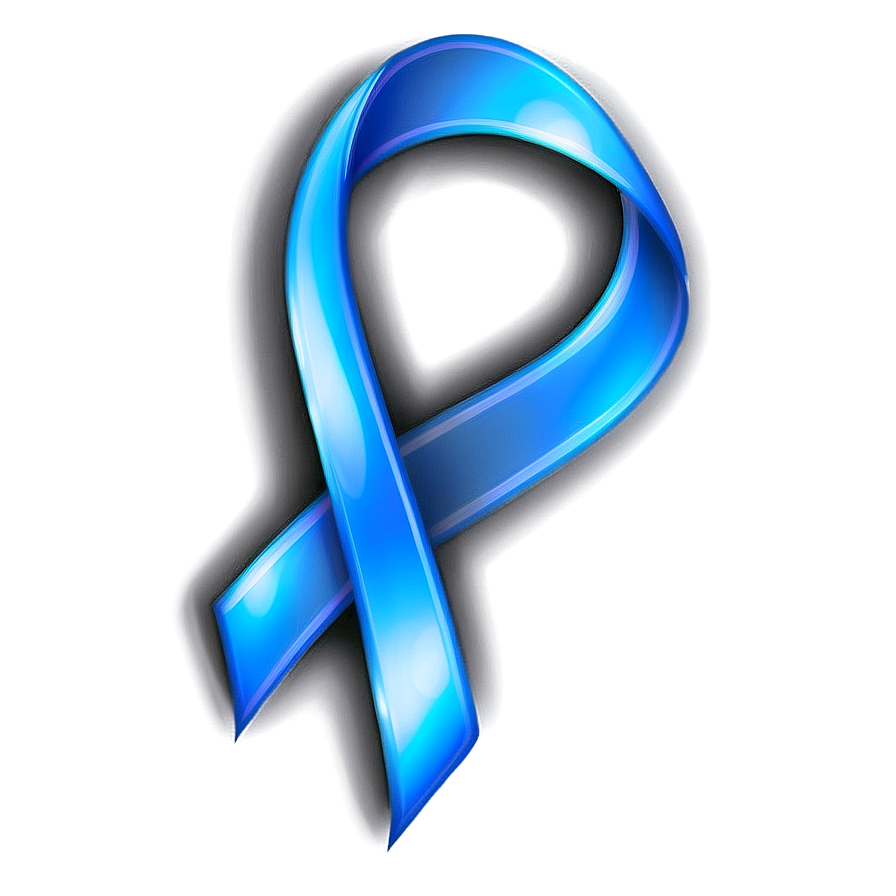 Blue Glow Ribbon Png Tyg61 PNG Image