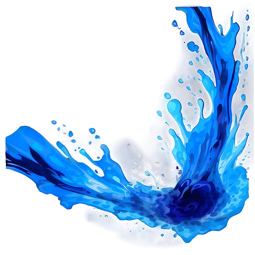 Blue Glow Splash Png 06122024 PNG Image