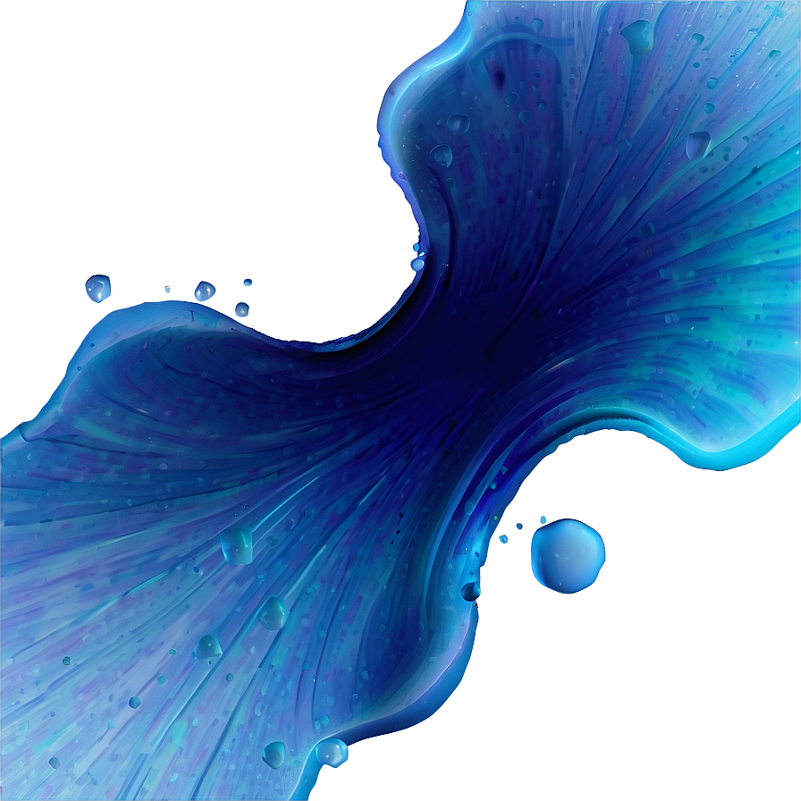 Blue Gradient Splash Png 06202024 PNG Image