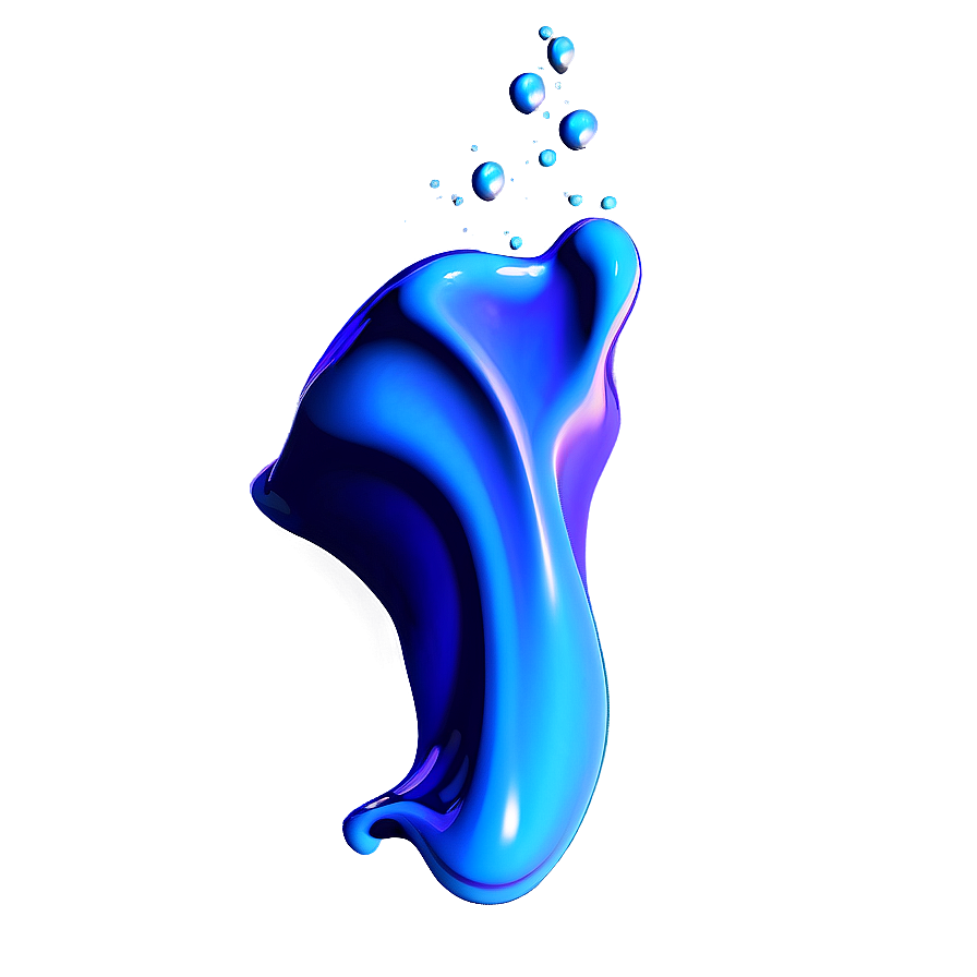 Blue Gradient Splash Png 59 PNG Image