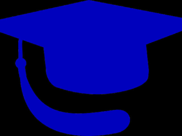 Blue Graduation Cap Icon PNG Image