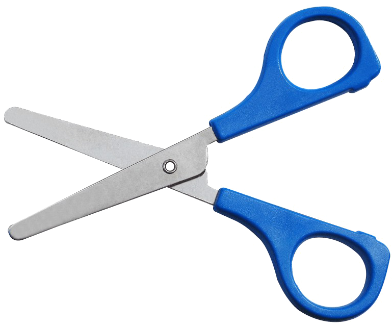 Blue Handled Scissors PNG Image