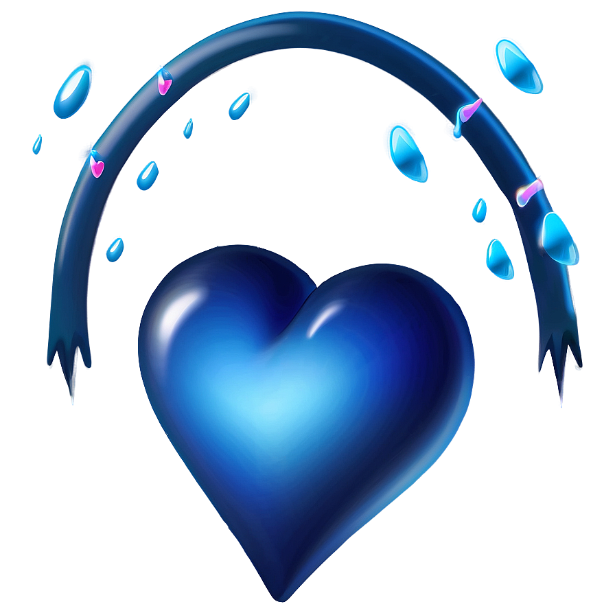 Blue Heart Emoji Png 06202024 PNG Image