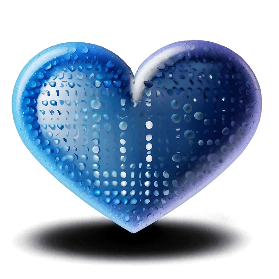 Blue Heart Emoji Png 64 PNG Image