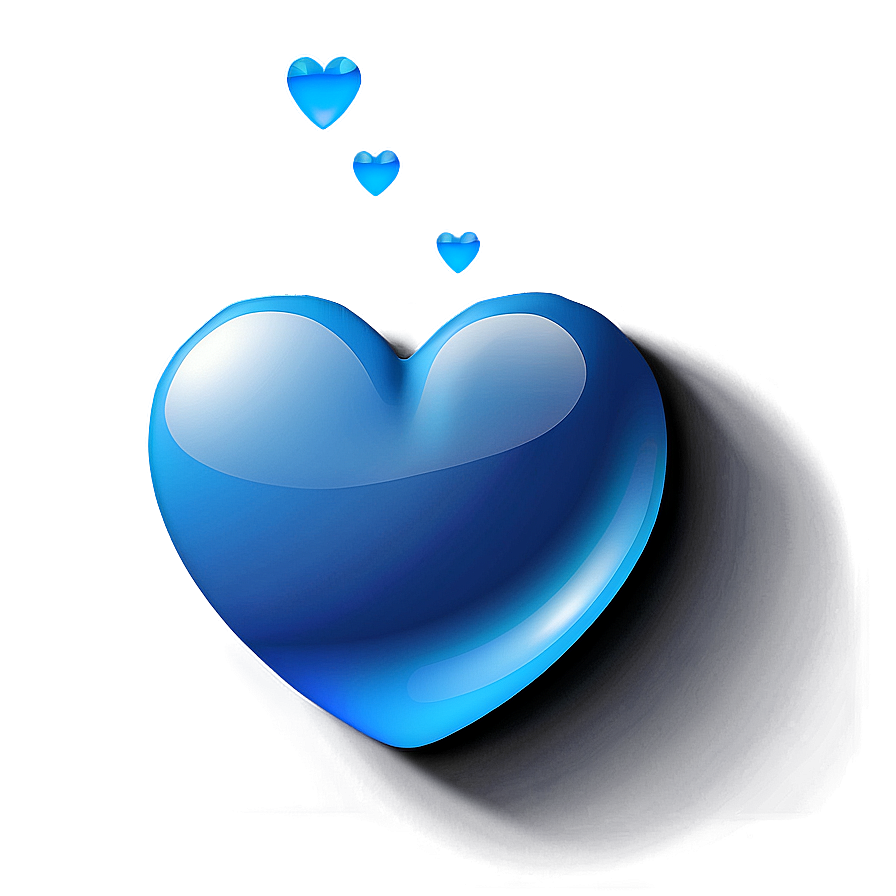 Blue Heart Emoji Png Image Gmp43 PNG Image