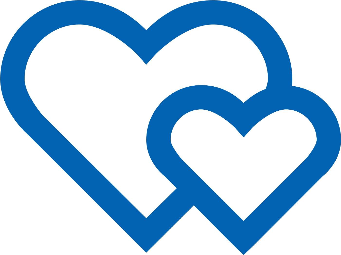 Blue Heart Icon Overlay PNG Image