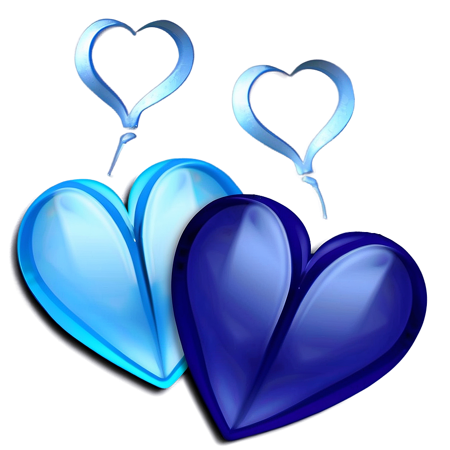 Blue Hearts Png Bao42 PNG Image