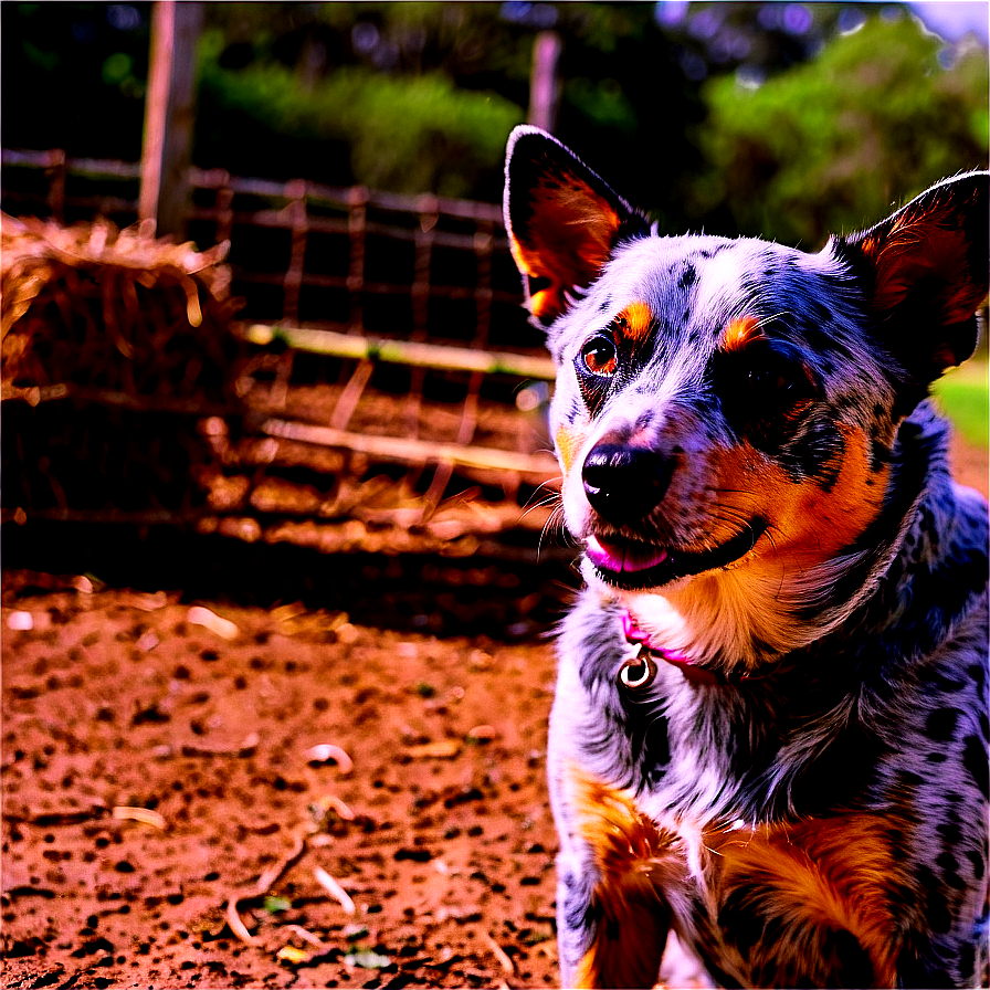 Blue Heeler On Farm Png 28 PNG Image