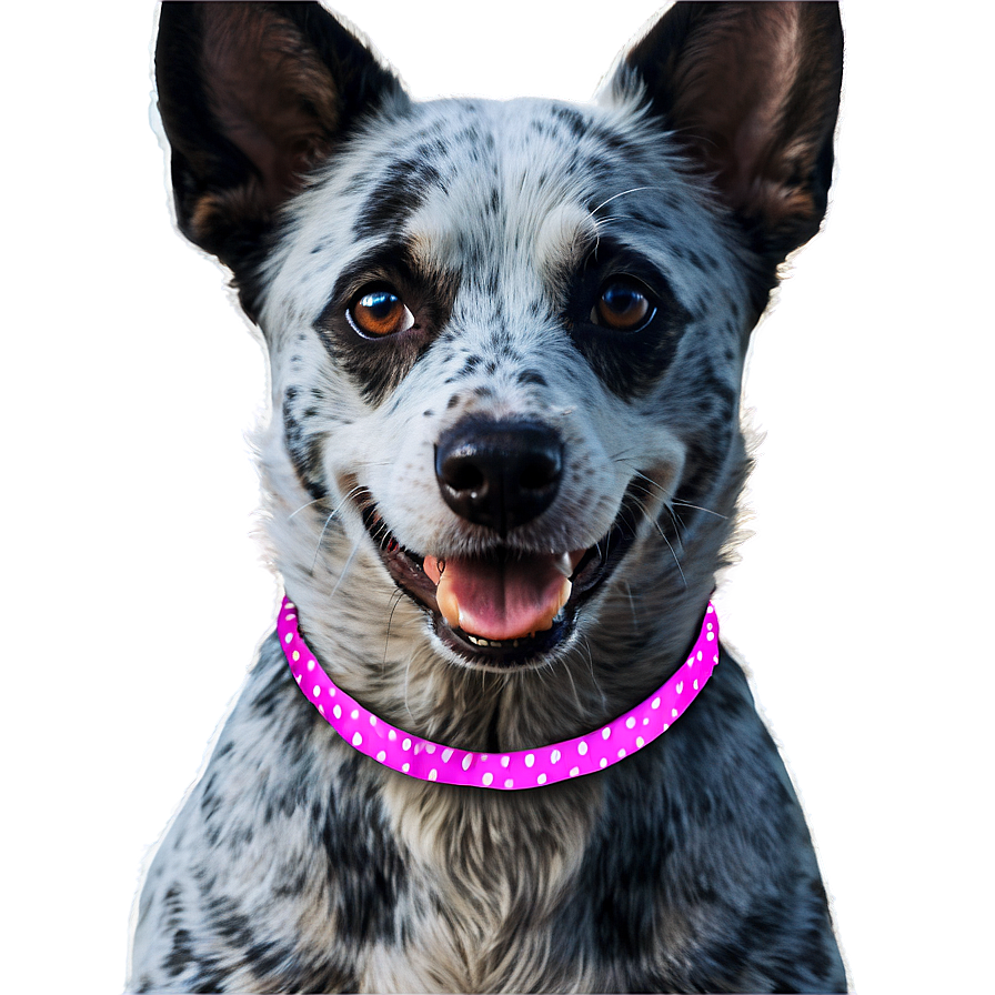 Blue Heeler With Ribbon Png Rdt PNG Image