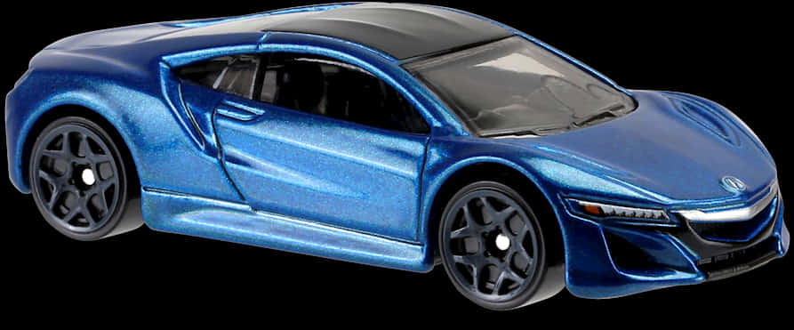 Blue Hot Wheels Sports Car PNG Image