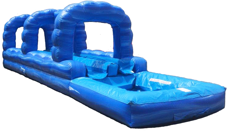 Blue Inflatable Water Slide PNG Image