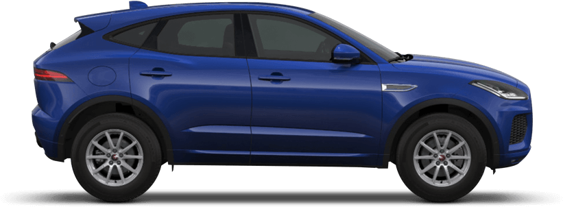 Blue Jaguar S U V Side View PNG Image