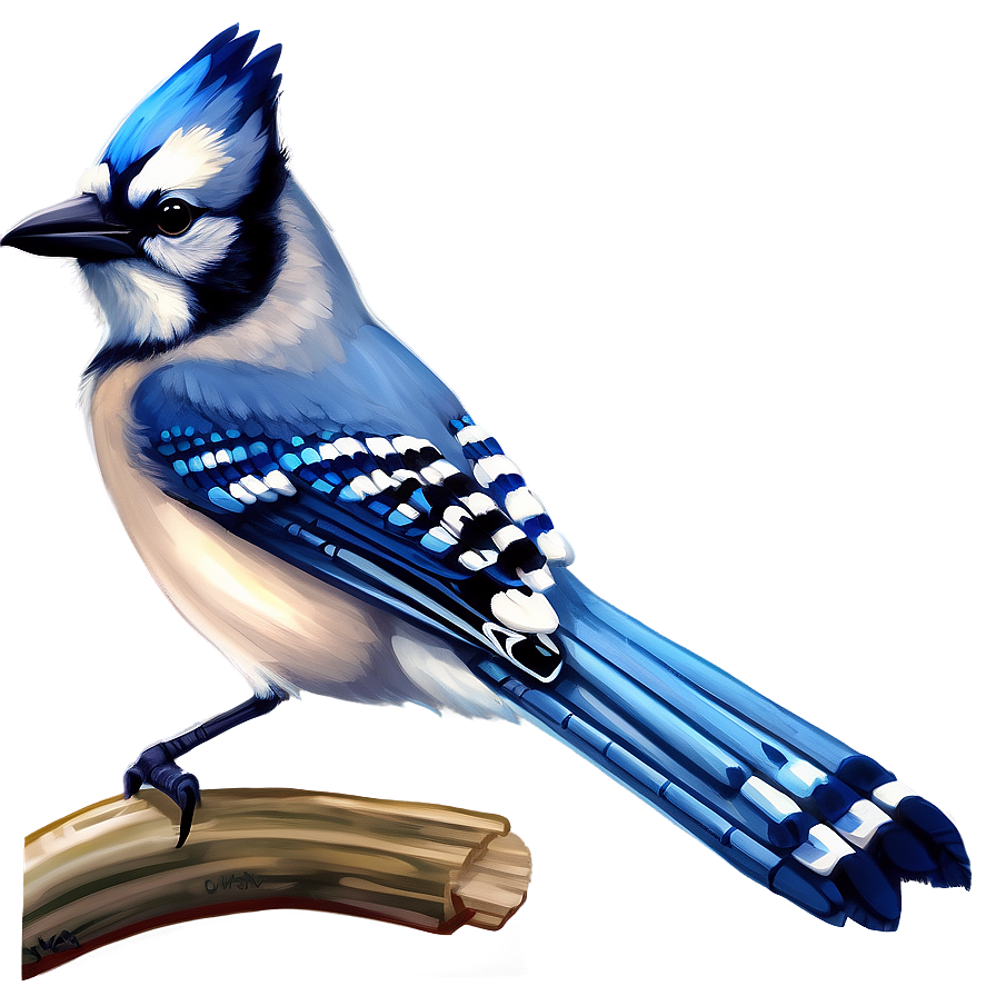 Blue Jay Digital Art Png 06262024 PNG Image