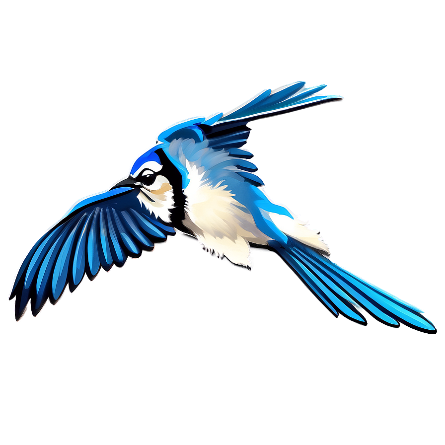 Blue Jay Digital Art Png Eeo PNG Image