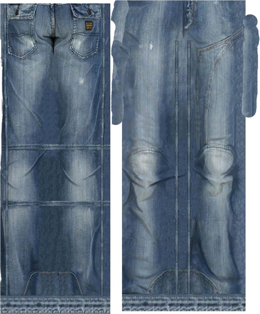 Blue Jeans Xray Comparison PNG Image