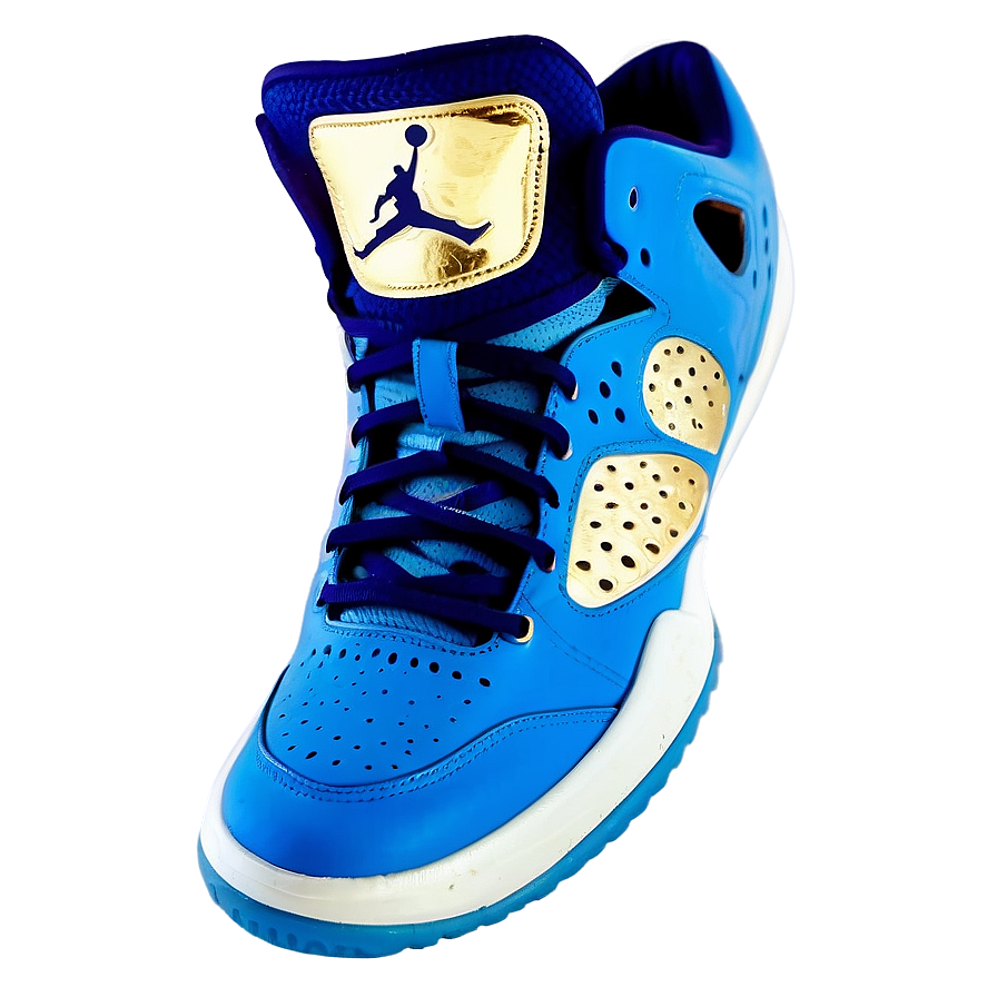 Blue Jordan Basketball Shoes Png 06122024 PNG Image