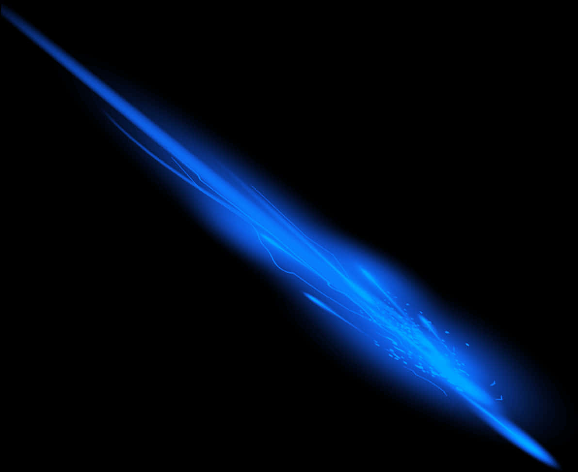 Blue Laser Beam Illustration PNG Image