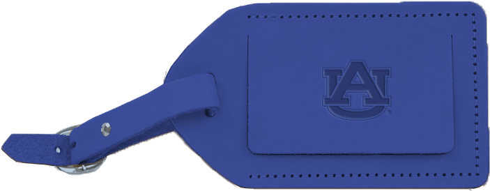 Blue Leather Luggage Tag PNG Image