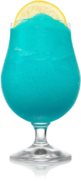 Blue Lemonade Glass Slice PNG Image